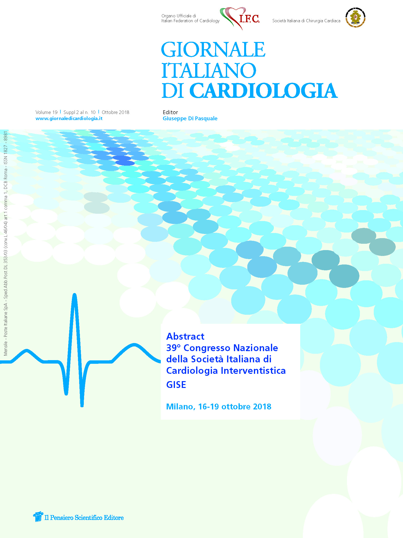 2018 Vol. 19 Suppl. 2 al N. 10 OttobreAbstract 39° Congresso Nazionale della Società Italiana di Cardiologia Interventistica - GISE
